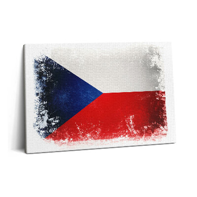Tablou pe pânză 60x40 steagul ceh