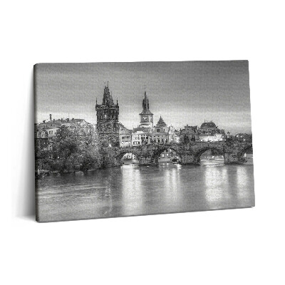 Tablou pe pânză 60x40 Vedere a Podului Carol din Praga