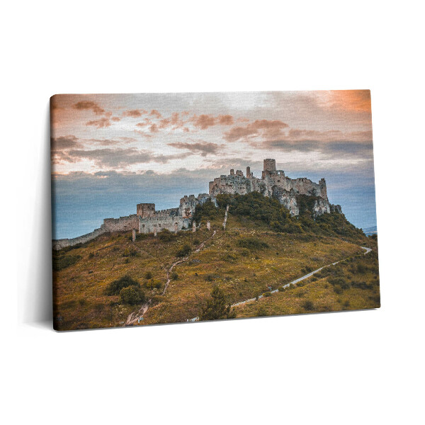 Tablou pe pânză 60x40 Castelul Spiš din Slovacia