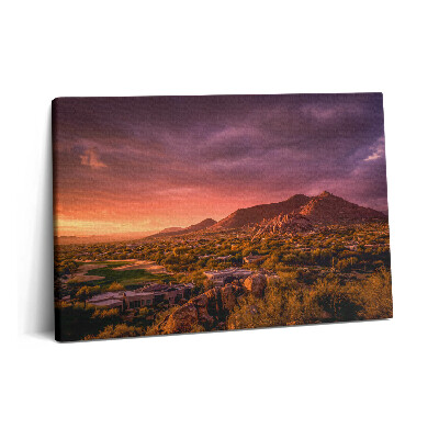 Tablou pe pânză 60x40 Apus de soare peste nordul Scottsdale-ului