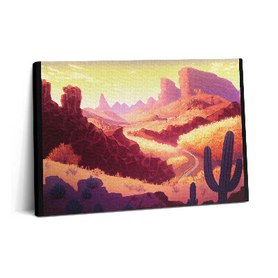 Tablou pe pânză 60x40 Ilustrație a deșertului Arizona