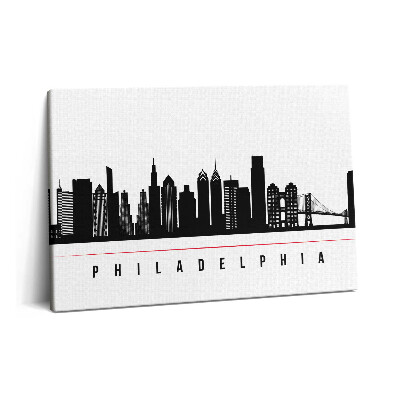 Tablou pe pânză 60x40 Ilustrație a orașului Philadelphia