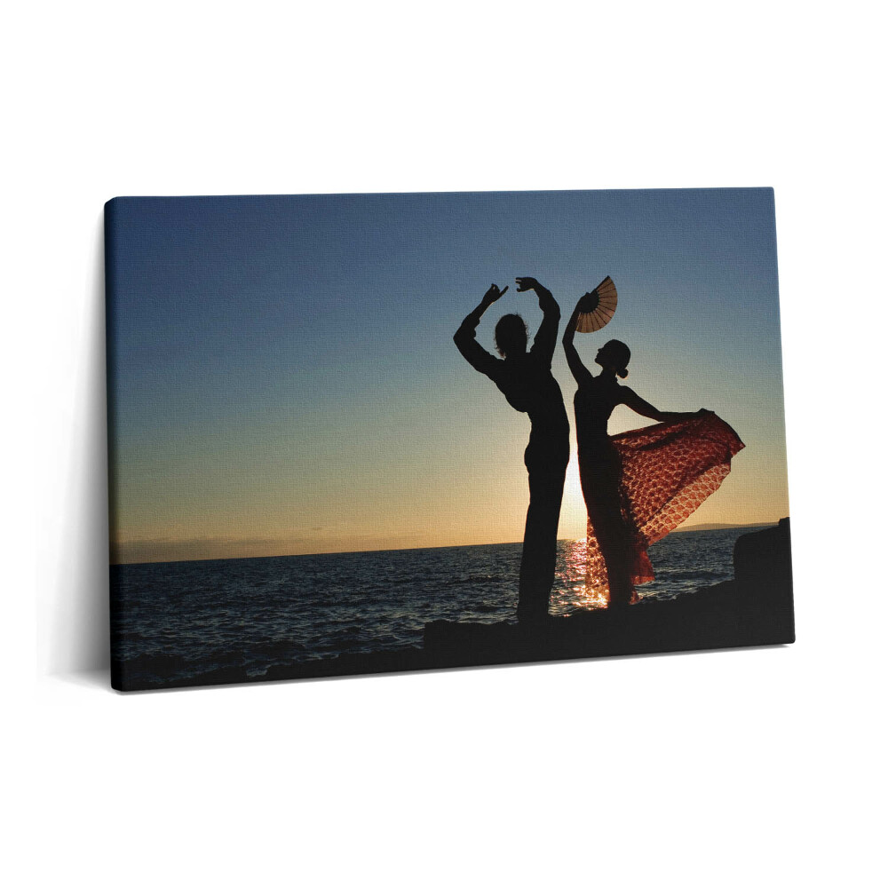 Tablou pe pânză 60x40 Dans spaniol pe plajă