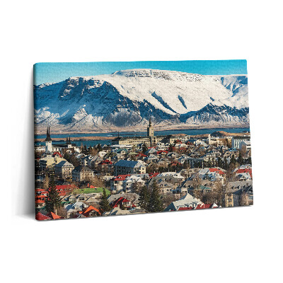 Tablou pe pânză 60x40 Vedere a orașului Reykjavík, Islanda
