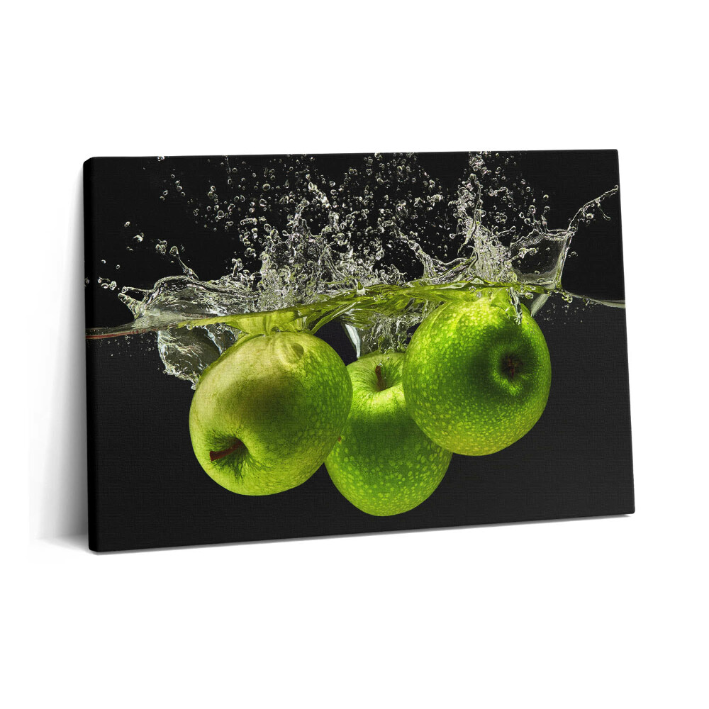 Tablou pe pânză 60x40 Mere verzi în apă