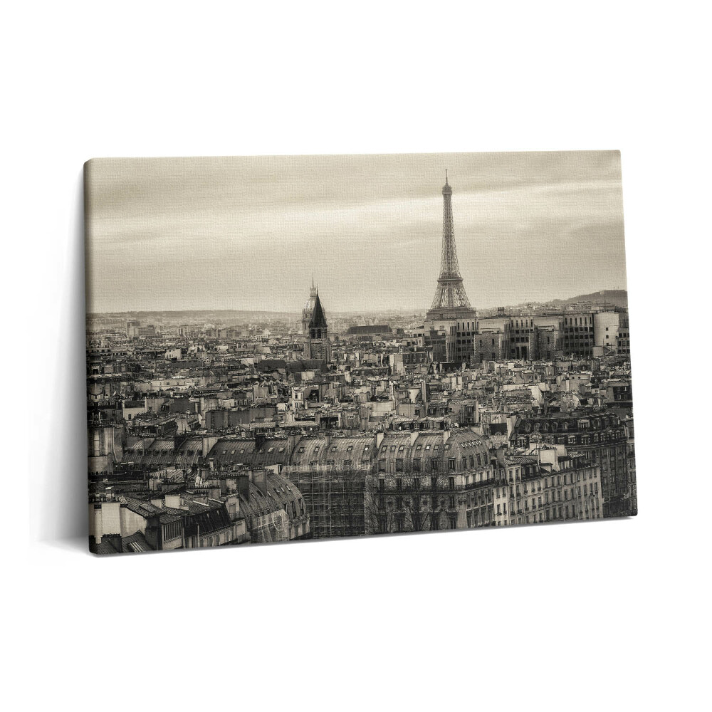 Tablou pe pânză 60x40 Peisajul din Paris și Turnul Eiffel