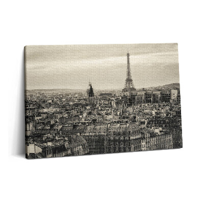 Tablou pe pânză 60x40 Peisajul din Paris și Turnul Eiffel