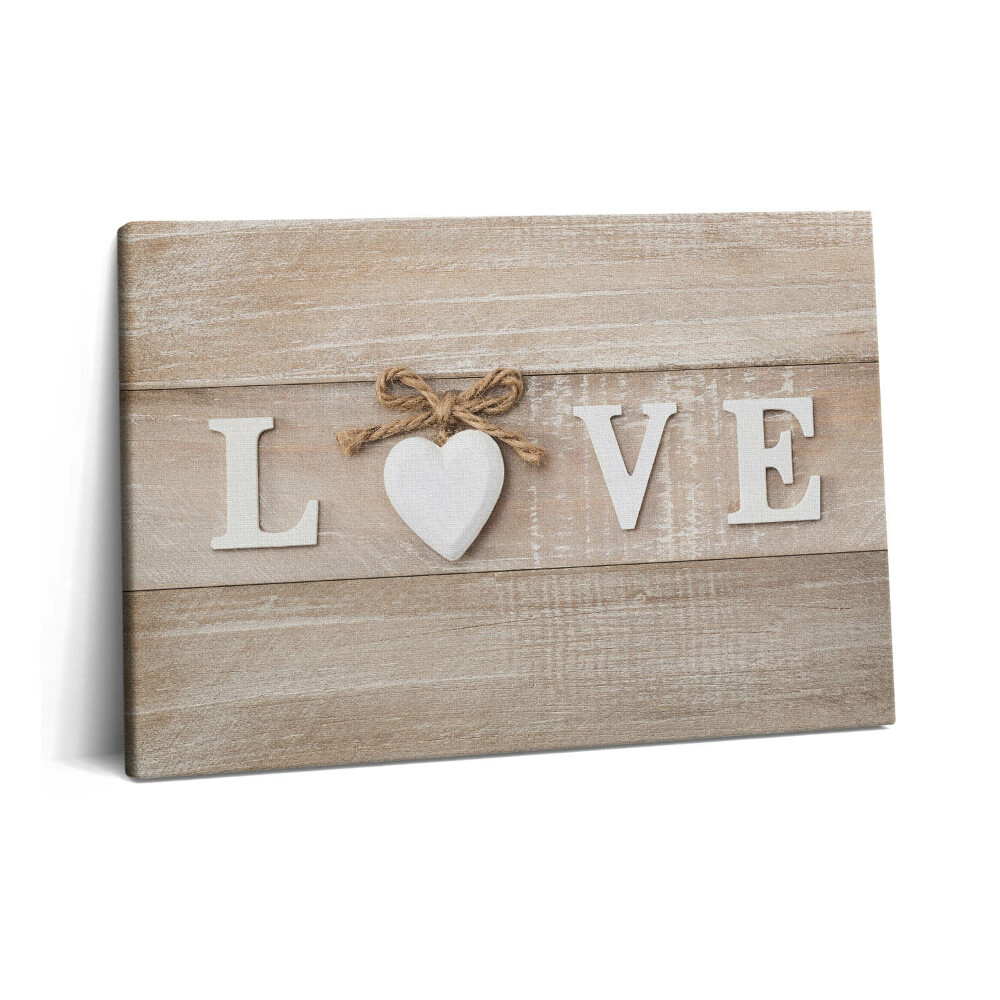 Tablou pe pânză 60x40 Inscripția dragoste