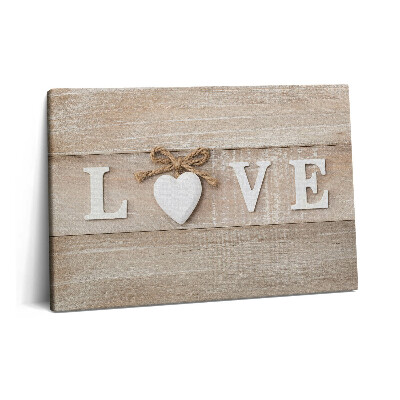 Tablou pe pânză 60x40 Inscripția dragoste