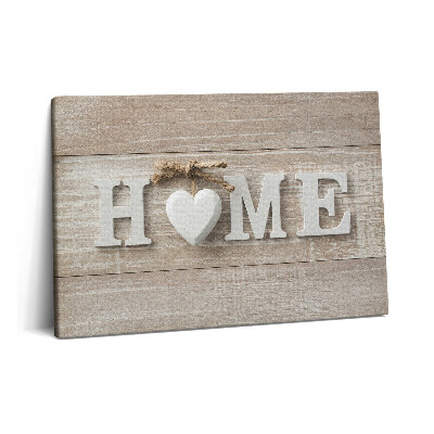 Tablou pe pânză 60x40 Inscripție acasă