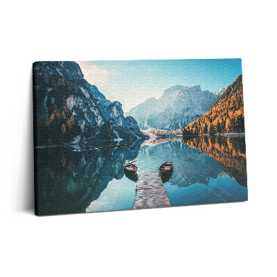 Tablou pe pânză 60x40 Bărci pe lac