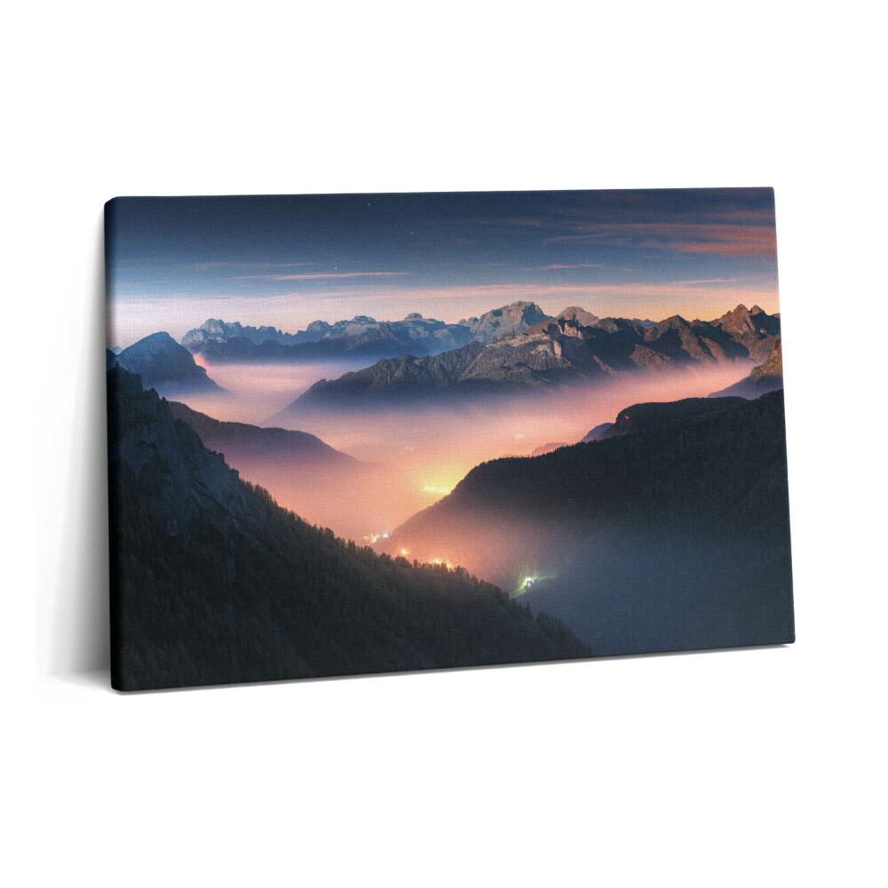 Tablou pe pânză 60x40 Peisaj de vârf de munte