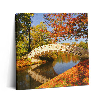 Tablou pe pânză canvas 60x60 Parcul Woerlitzer în toamna aurie