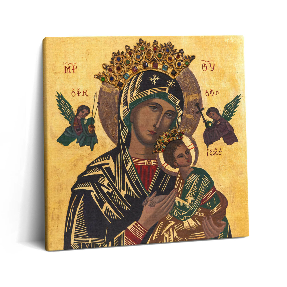 Tablou pe pânză canvas 60x60 Doamna Noastră a Ajutorului Perpetuu