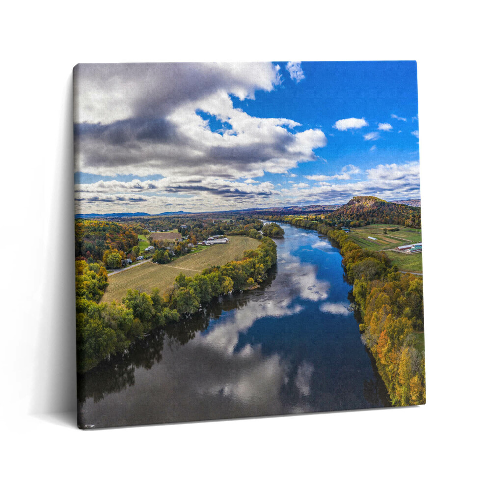 Tablou pe pânză canvas 60x60 Reflexia cerului în râu