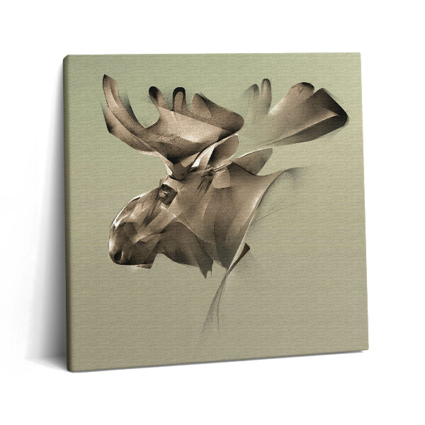 Tablou pe pânză canvas 60x60 Reprezentare grafică a unui elan