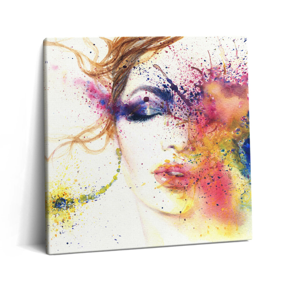 Tablou pe pânză canvas 60x60 Portretul unei femei misterioase