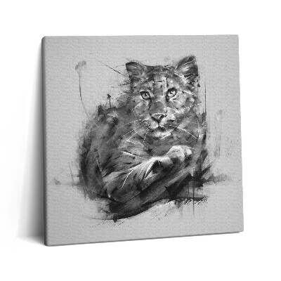 Tablou pe pânză canvas 60x60 Tânărul leu – Hakuna Matata