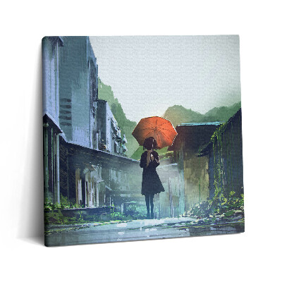 Tablou pe pânză canvas 60x60 Mersul pe jos și vremea engleză