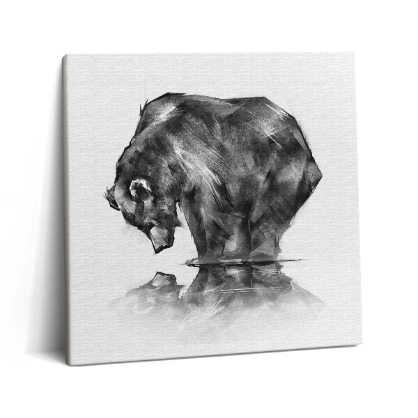 Tablou pe pânză canvas 60x60 Urs de desene animate