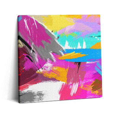 Tablou pe pânză canvas 60x60 Tușe abstracte de pensulă