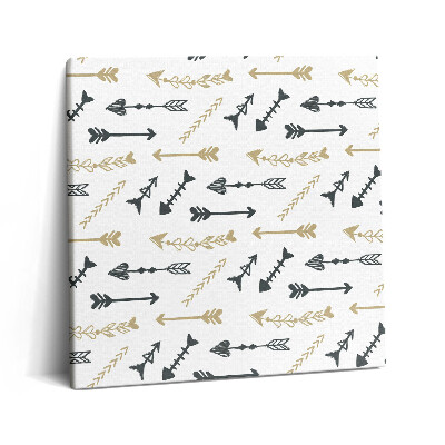 Tablou pe pânză canvas 60x60 Model geometric hipster