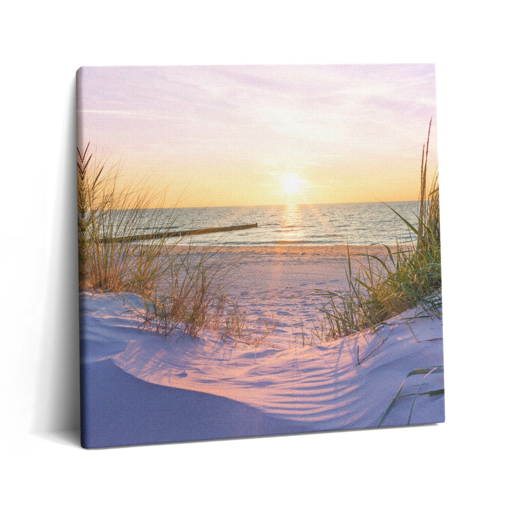 Tablou pe pânză canvas 60x60 Marea poloneză - plajă