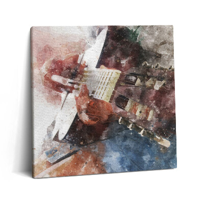 Tablou pe pânză canvas 60x60 Vedere a chitarei