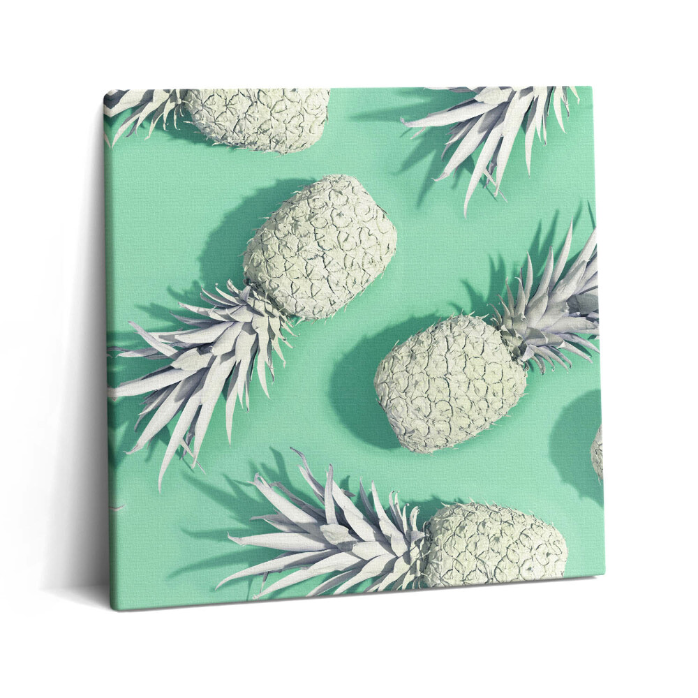 Tablou pe pânză canvas 60x60 Ananas pictat