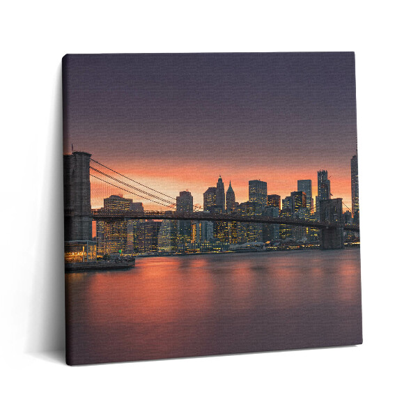 Tablou pe pânză canvas 60x60 East River în New York