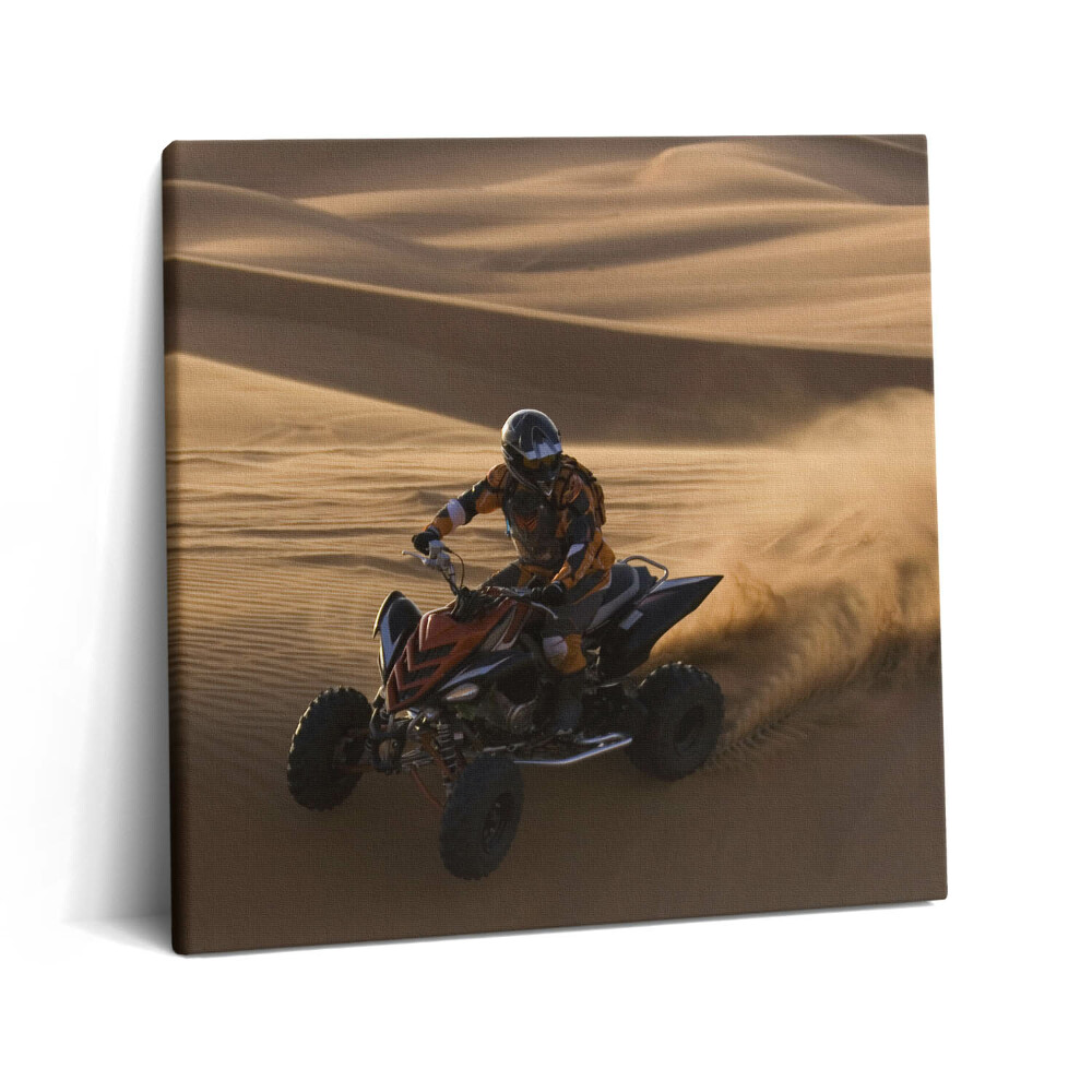 Tablou pe pânză canvas 60x60 Plimbare cu ATV-ul în deșert
