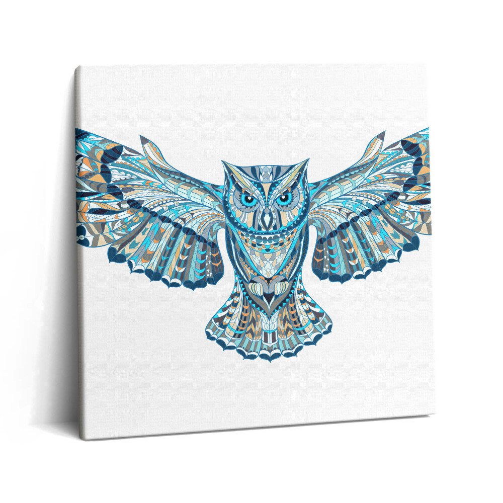 Tablou pe pânză canvas 60x60 Bufniță în zbor