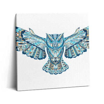 Tablou pe pânză canvas 60x60 Bufniță în zbor