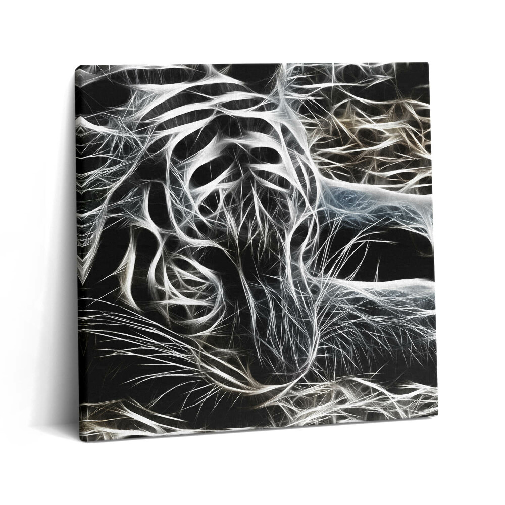 Tablou pe pânză canvas 60x60 Model abstract de tigru