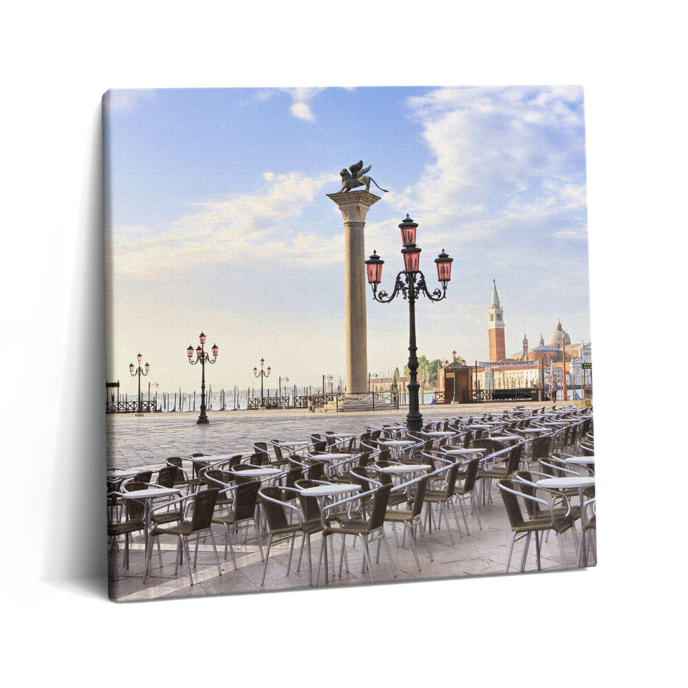 Tablou pe pânză canvas 60x60 Piața tradițională din Veneția