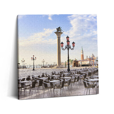 Tablou pe pânză canvas 60x60 Piața tradițională din Veneția