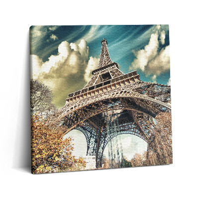 Tablou pe pânză canvas 60x60 Vedere minunată asupra Turnului Eiffel