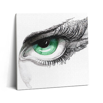 Tablou pe pânză canvas 60x60 Abstracția ochiului uman