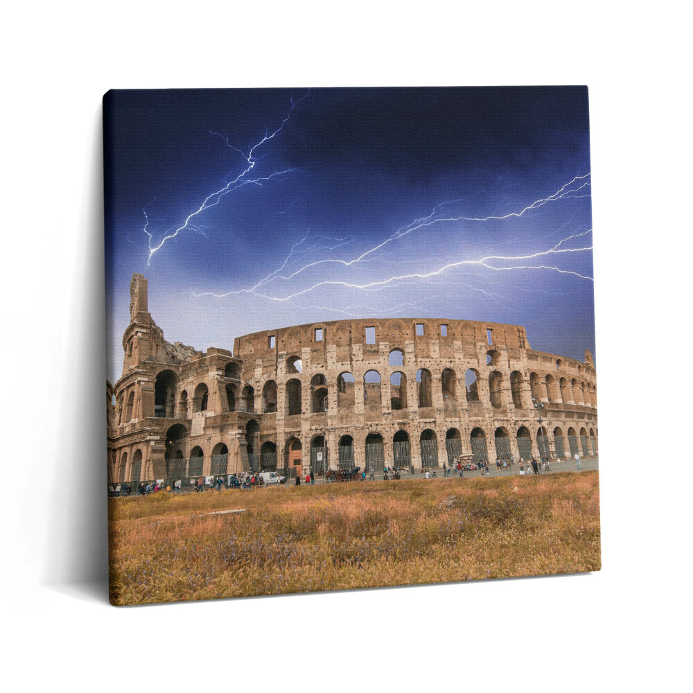 Tablou pe pânză canvas 60x60 Furtună la Colosseum