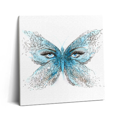 Tablou pe pânză canvas 60x60 Față de fluture