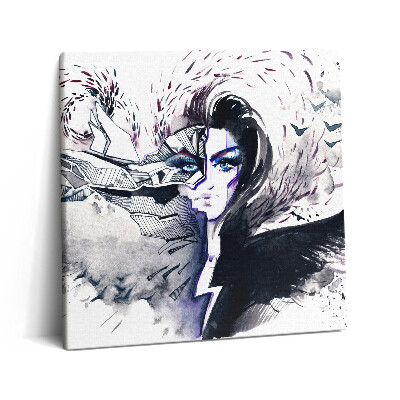 Tablou pe pânză canvas 60x60 Ilustrație a unei femei