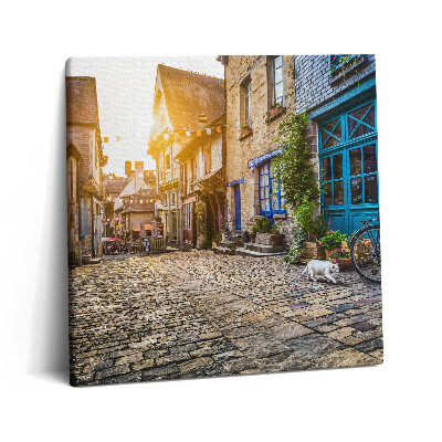 Tablou pe pânză canvas 60x60 Strada Orașului Vechi