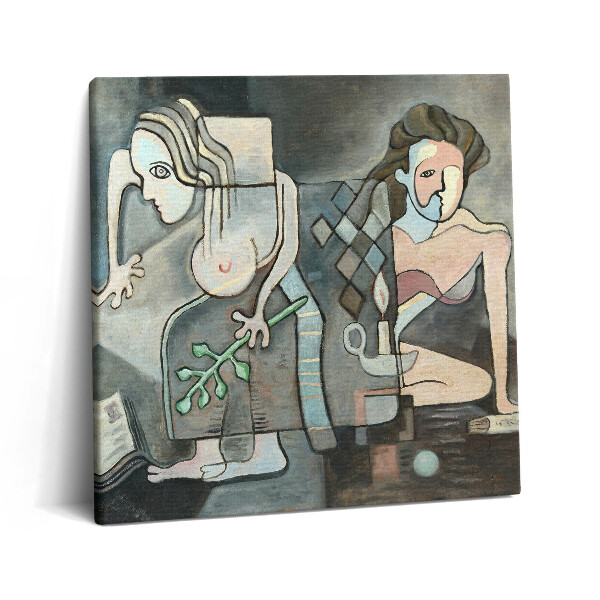 Tablou pe pânză canvas 60x60 Abstracția unei femei