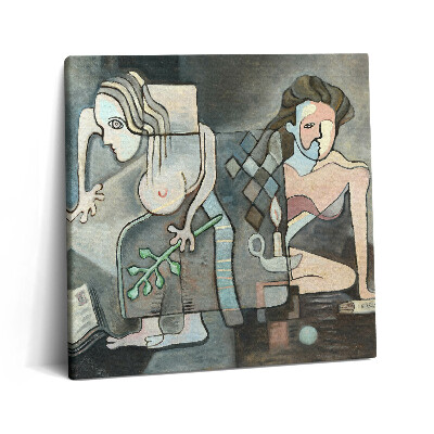 Tablou pe pânză canvas 60x60 Abstracția unei femei