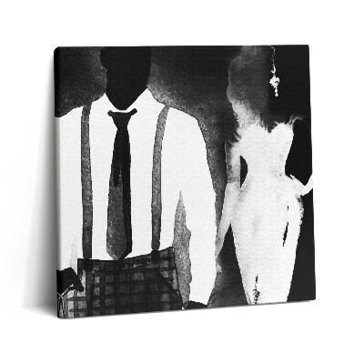 Tablou pe pânză canvas 60x60 Acuarele pentru femei și bărbați