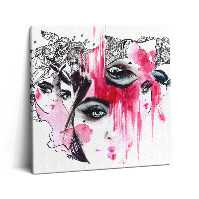 Tablou pe pânză canvas 60x60 Multele fețe ale abstracțiunii