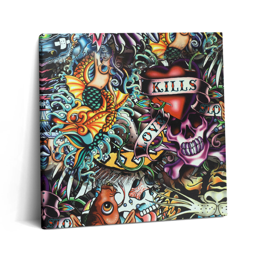 Tablou pe pânză canvas 60x60 Tatuaje graffiti