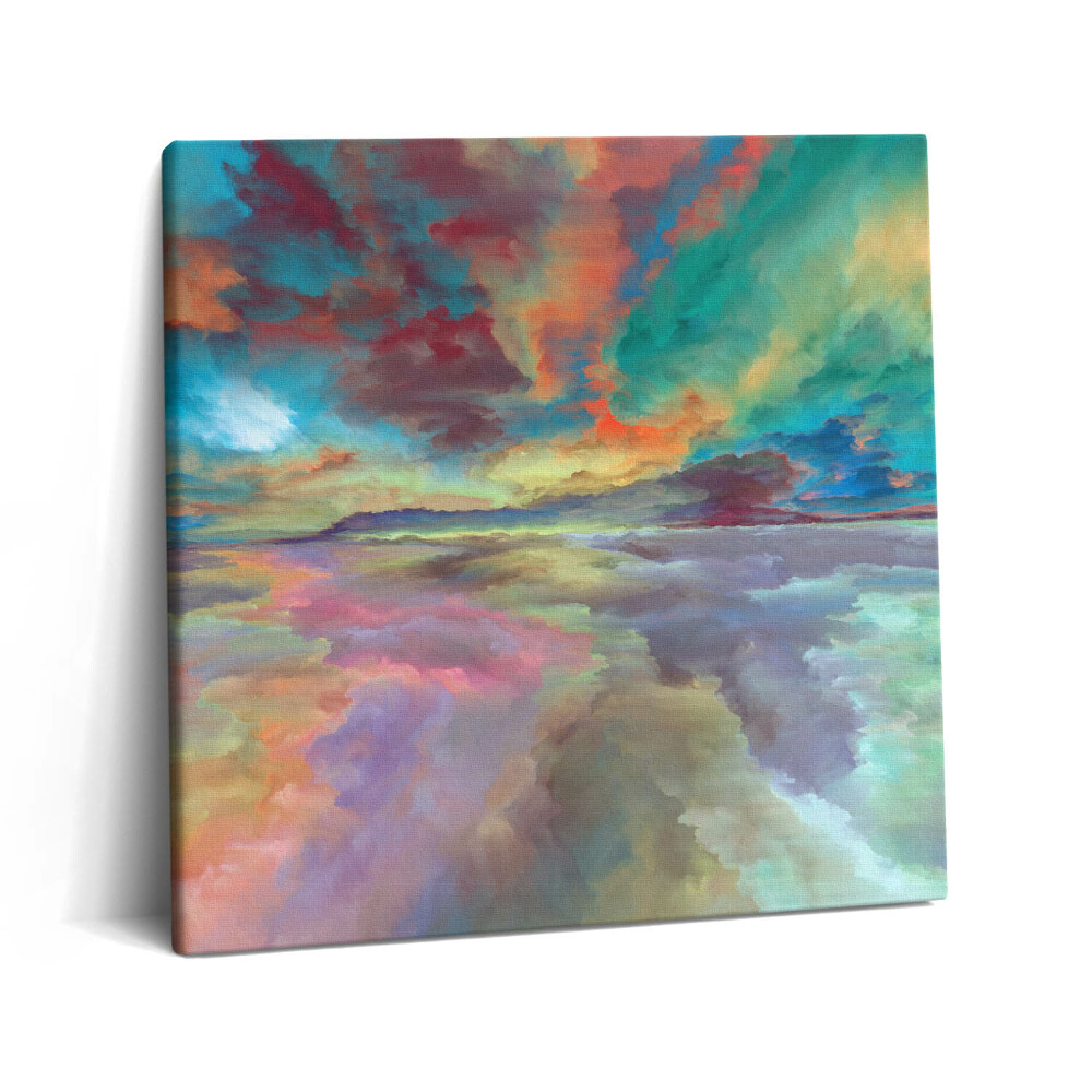 Tablou pe pânză canvas 60x60 Abstractizare a peisajului cerului