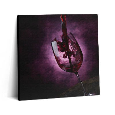 Tablou pe pânză canvas 60x60 Un pahar de vin