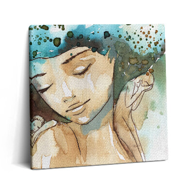 Tablou pe pânză canvas 60x60 Femeie abstractă
